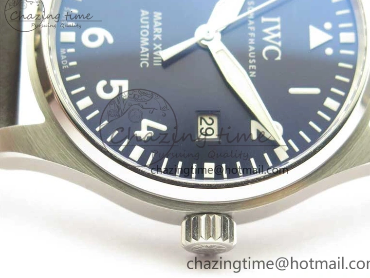 MIROTIME 1229 MARK XVIII Le Petit Prince IW327004 SS FKF 1:1 Best Edition Blue Dial On Brown Leather Strap Trendsetting 7117